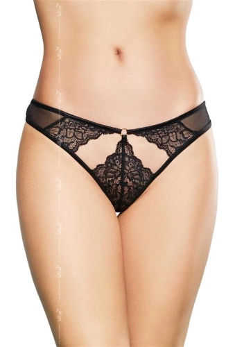 Stringi damskie 2497 czarne