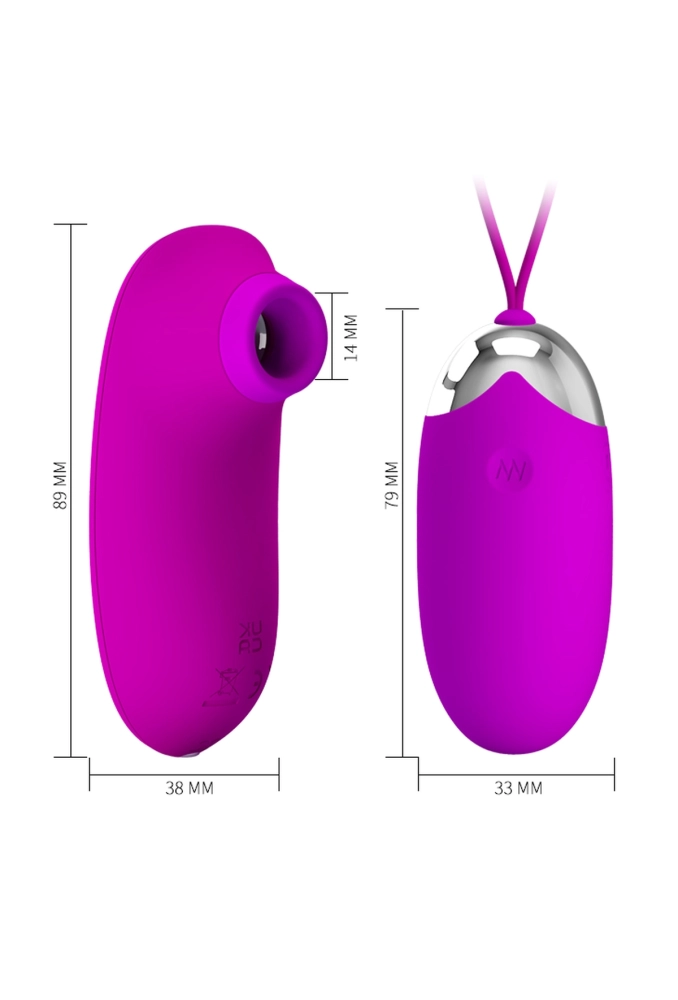 Pretty Love Orthus - wibrujące jajeczko i masażer łechtaczki 5.webp