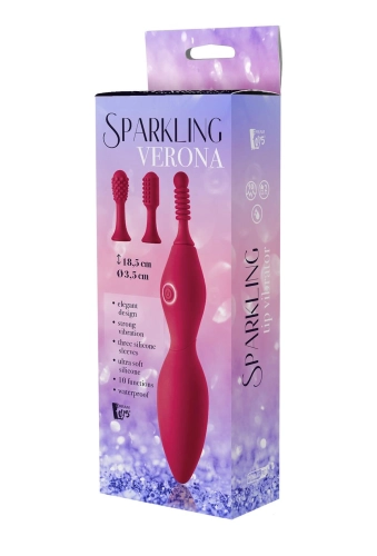 Sparkling Tip Vibrator Verona - wibrator z wymiennymi końcówkami