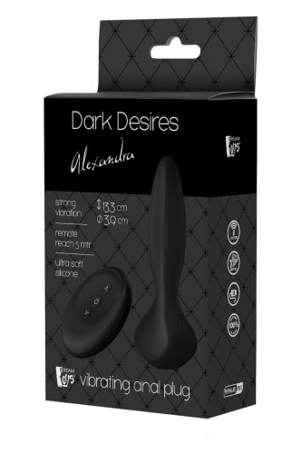 Dark Desires Alexandra - korek analny sterowany pilotem