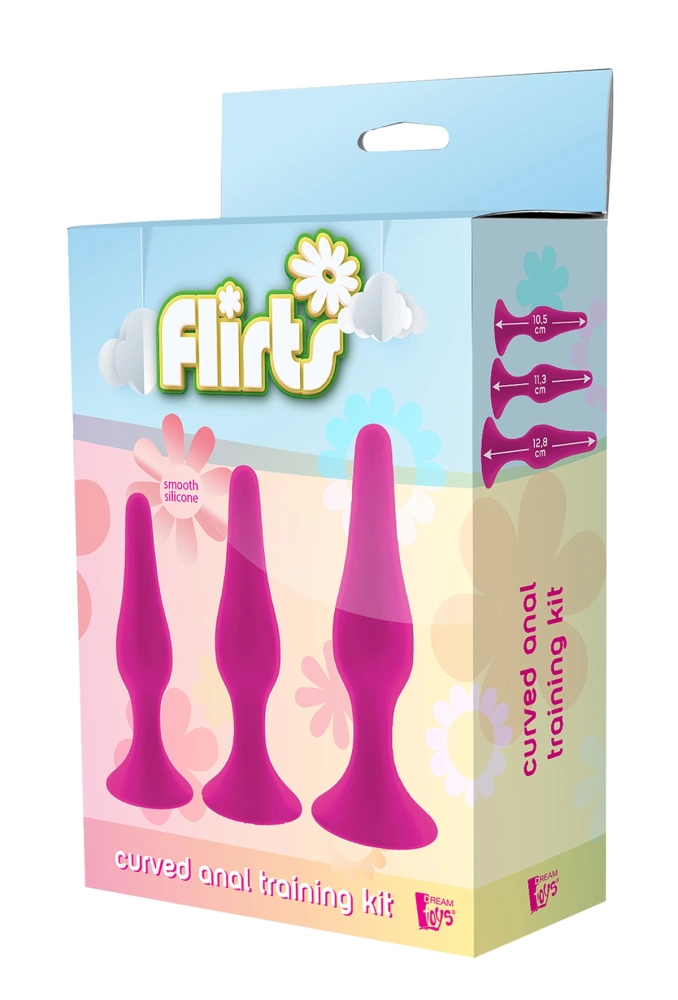 Flirts Curved Anal Training Kit Pink - zestaw korków analnych 5.webp