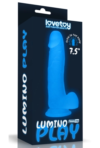 Lovetoy Lumino Play Dildo 7" - dildo świecące w ciemności