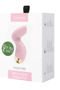 Svakom Pulse Pure Pale Pink - masażer łechtaczki z funkcją ssania