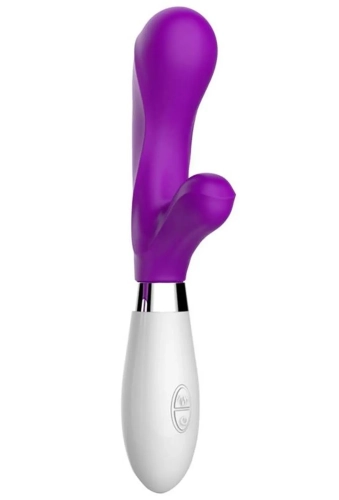 Latetobed Maverdick Vibe Silicone Purple - silikonowy wibrator ze stymulatorem
