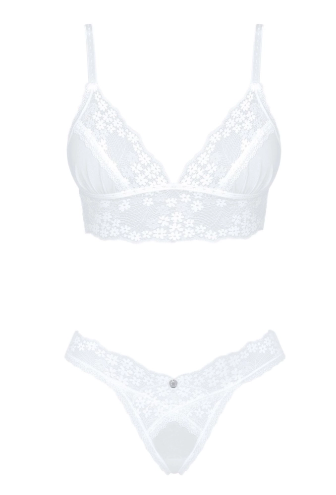 Heavenlly - biały komplet biustonosz i stringi 3.webp