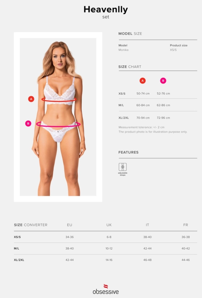 Heavenlly - biały komplet biustonosz i stringi 4.webp
