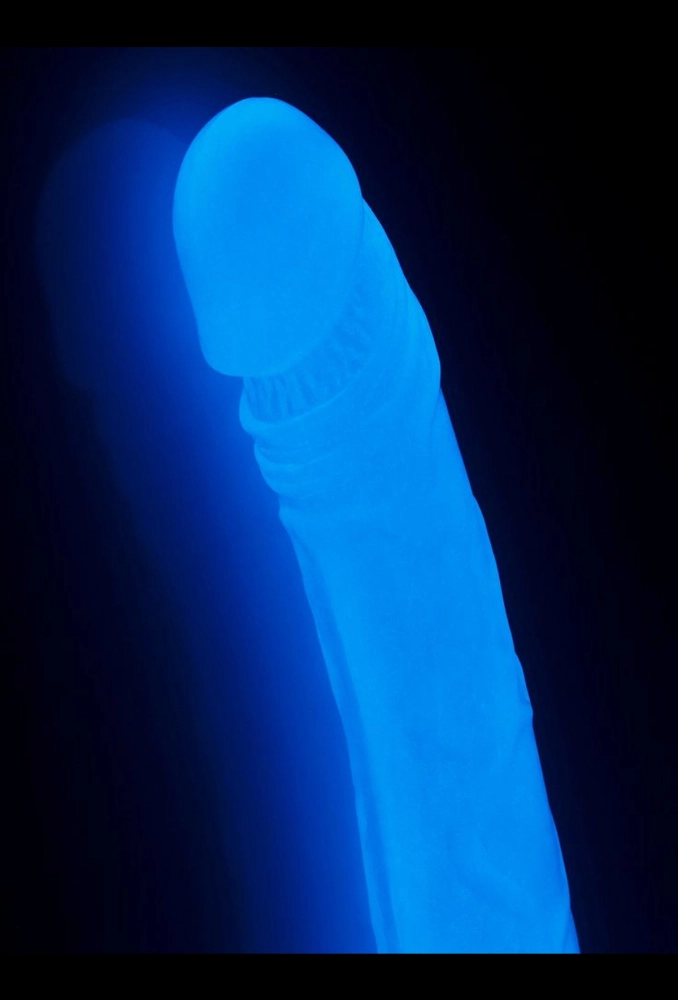Lovetoy Lumino Play Double Dildo 14,5 - przezroczyste podwójne dildo 6.webp