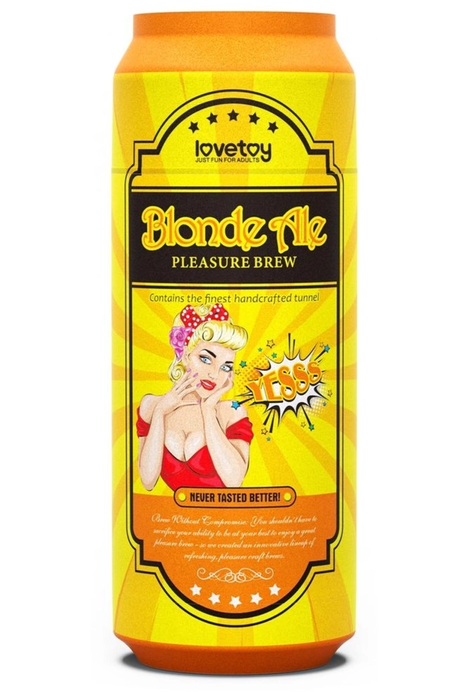 Lovetoy Pleasure Brew Masturbator-Blond Ale - masturbtor w puszcze od piwa.webp