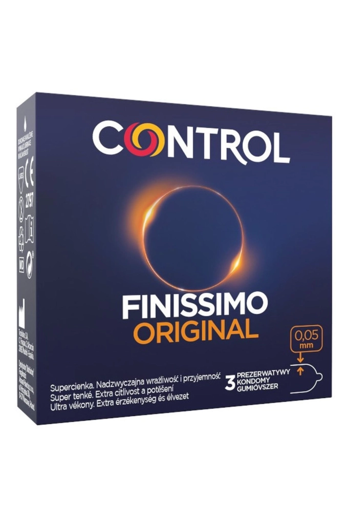 Control Finissimo Original - prezerwatywy gładkie cienkie 3 szt..webp