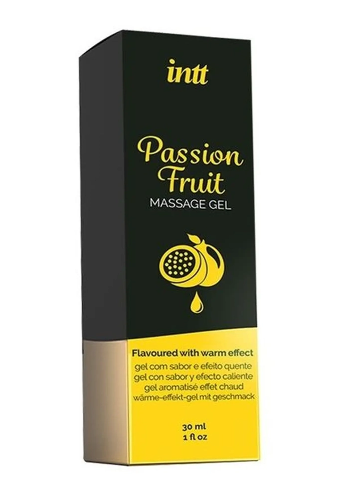 Intt Massage Gel Passion Fruit 30 ml - smakowy żel do miłości oralnej.webp
