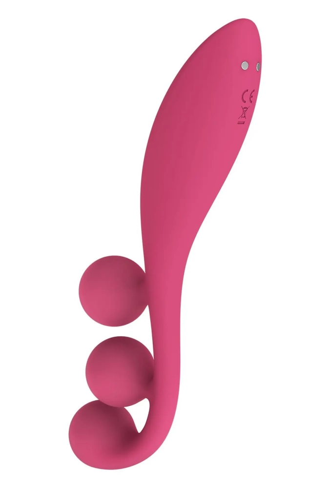 Satisfyer Tri Ball 1 Red - kulki wibrujące 4.webp