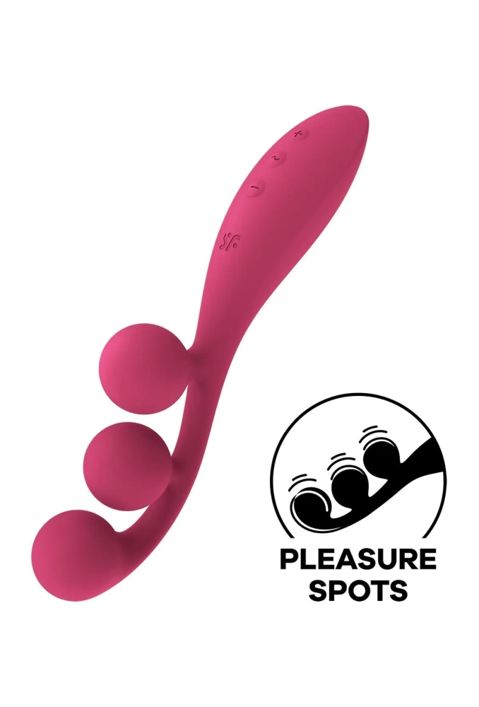 Satisfyer Tri Ball 1 Red - kulki wibrujące 2.webp