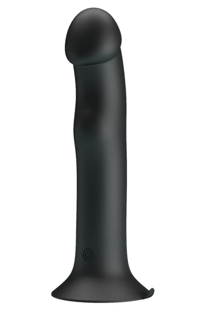 Pretty Love Murray Dildo with Vibration Black - silikonowe dildo z wibracją 5.webp