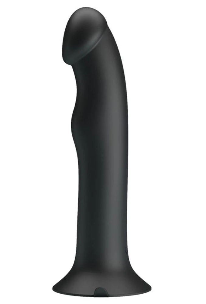 Pretty Love Murray Dildo with Vibration Black - silikonowe dildo z wibracją 4.webp