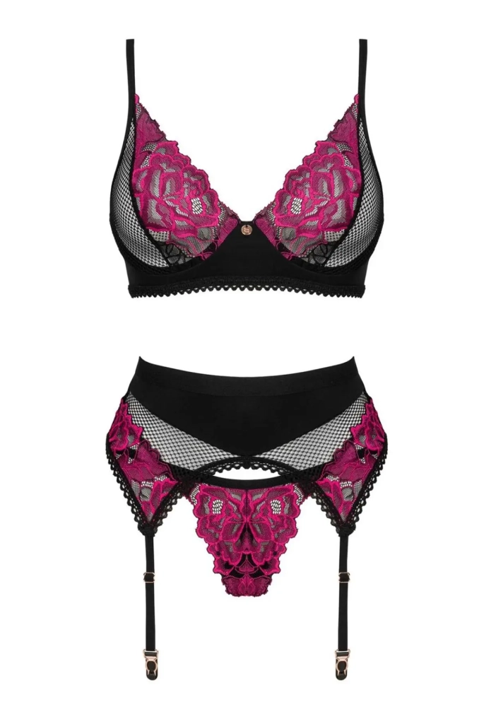 Rosenty - 3 częściowy komplet z różowym haftem 3.webp