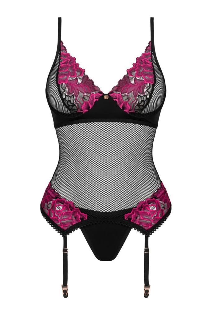 Rosenty - czarny gorset i stringi 3.webp