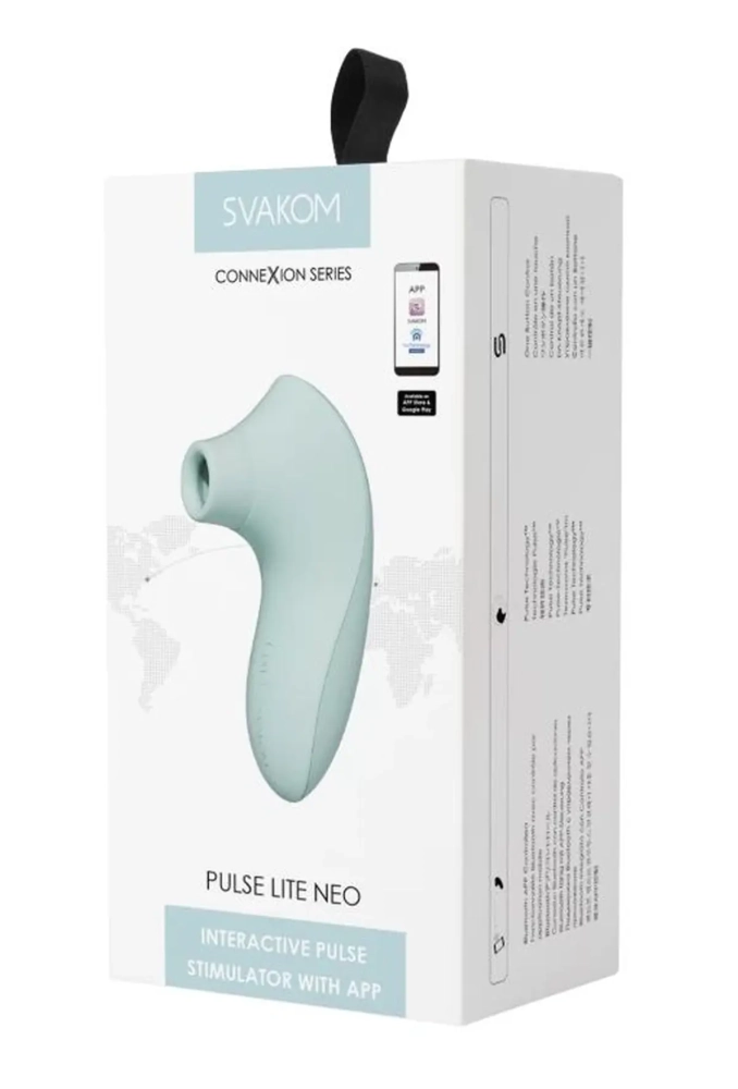 Svakom Pulse Lite Neo Mint - bezdotykowy masażer łechtaczki sterowany aplikacją.webp