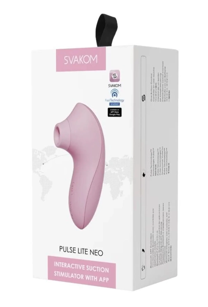 Svakom Pulse Lite Neo Pink - bezdotykowy masażer łechtaczki sterowany aplikacją.webp