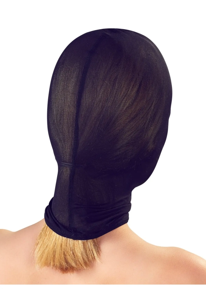 Bad Kitty Head Mask - maska BDSM z otwartymi oczami i ustami 4.webp