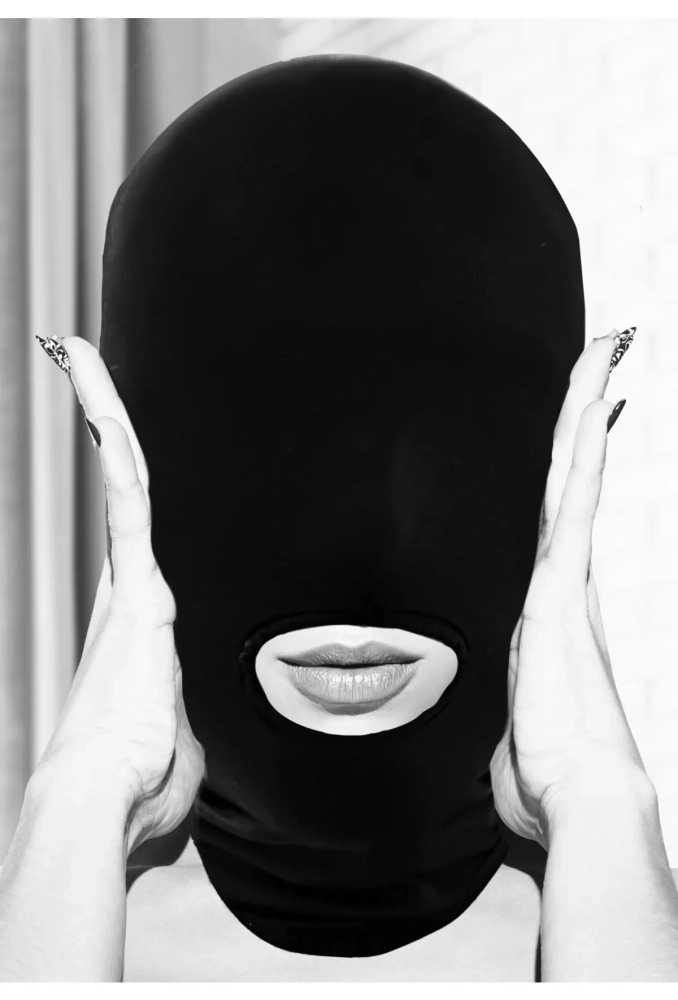 Ouch! Submission Mask With Open Mouth - maska kominiarka z otwartymi ustami 2.webp