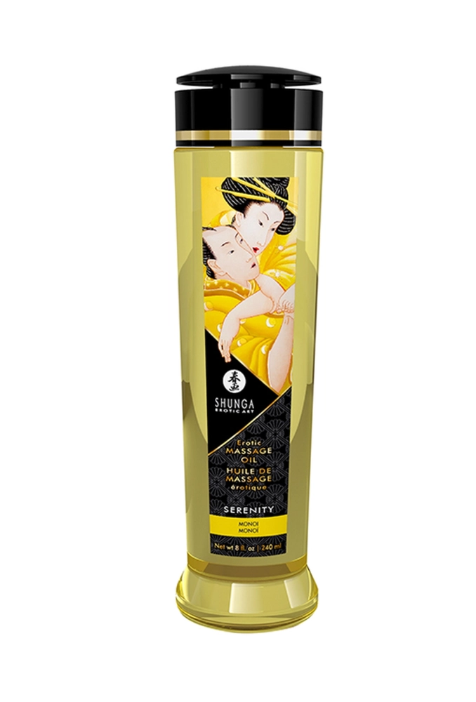 SHUNGA Massage Oil Serenity Monoi 240 ml - olejek do masażu erotycznego 2.webp