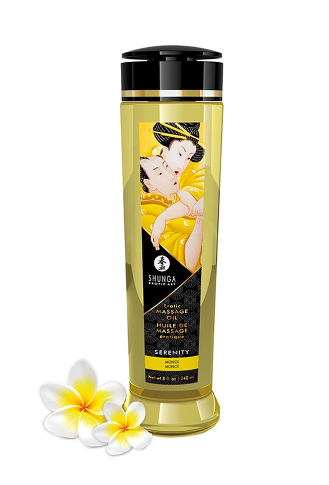 SHUNGA Massage Oil Serenity Monoi 240 ml - olejek do masażu erotycznego.webp