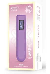 Engily Ross Digital Whim Led Bullet Stimulator - masażer do ciała, masażer łechtaczki