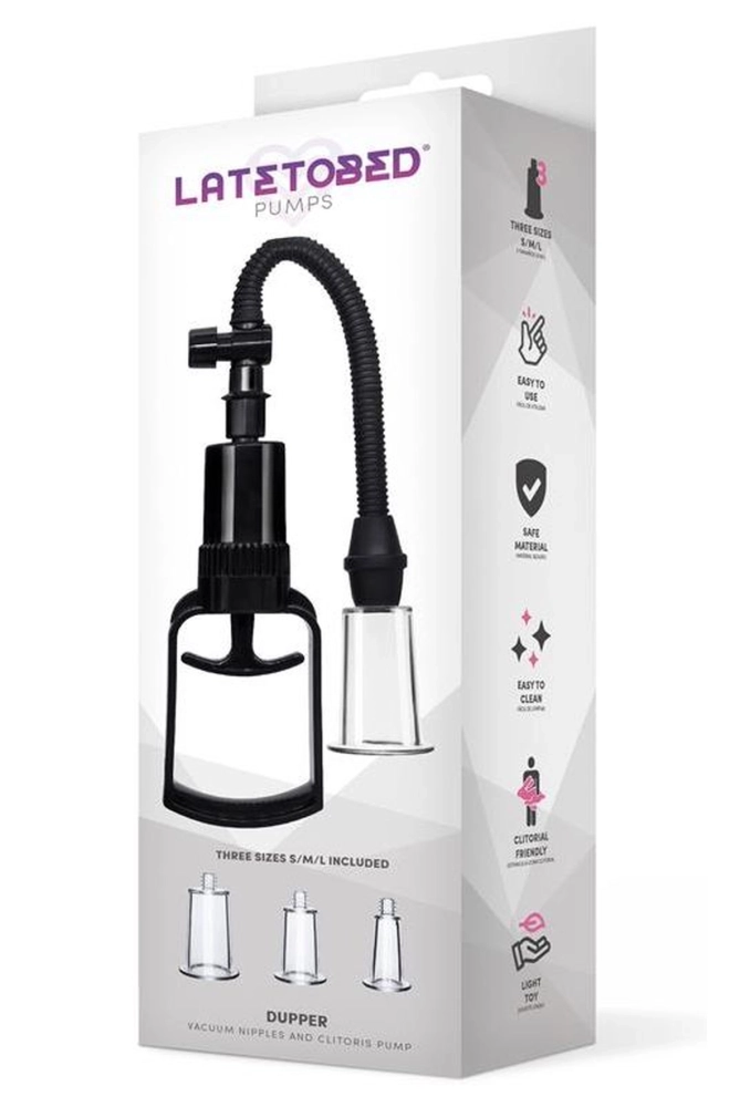 Latetobed Dupper Clitoris And Nipple Manual Pump 3 Cups - pompka powiększająca sutki 6.webp
