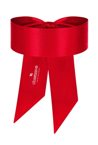 Obsessive czerwona opaska na oczy
