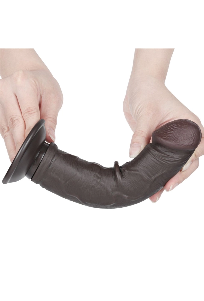 Lovetoy Sliding Skin Dual Layer Dong Black 8 - czarne dildo z ruchomą skórką 20 cm 4.webp