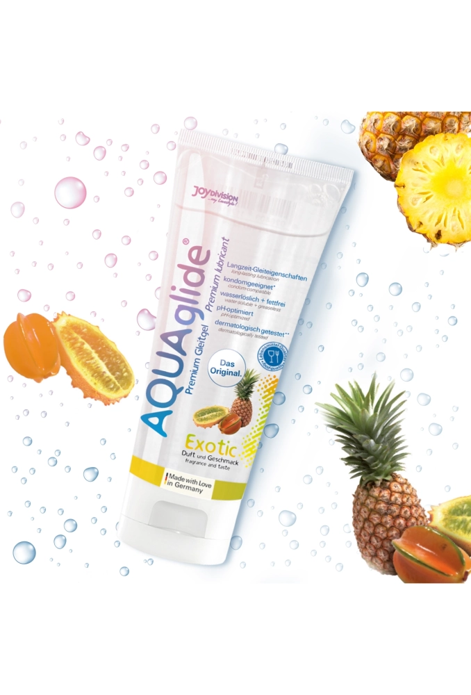AQUAglide Exotic 100 ml - żel nawilżający o smaku owoców egzotycznych 2.webp