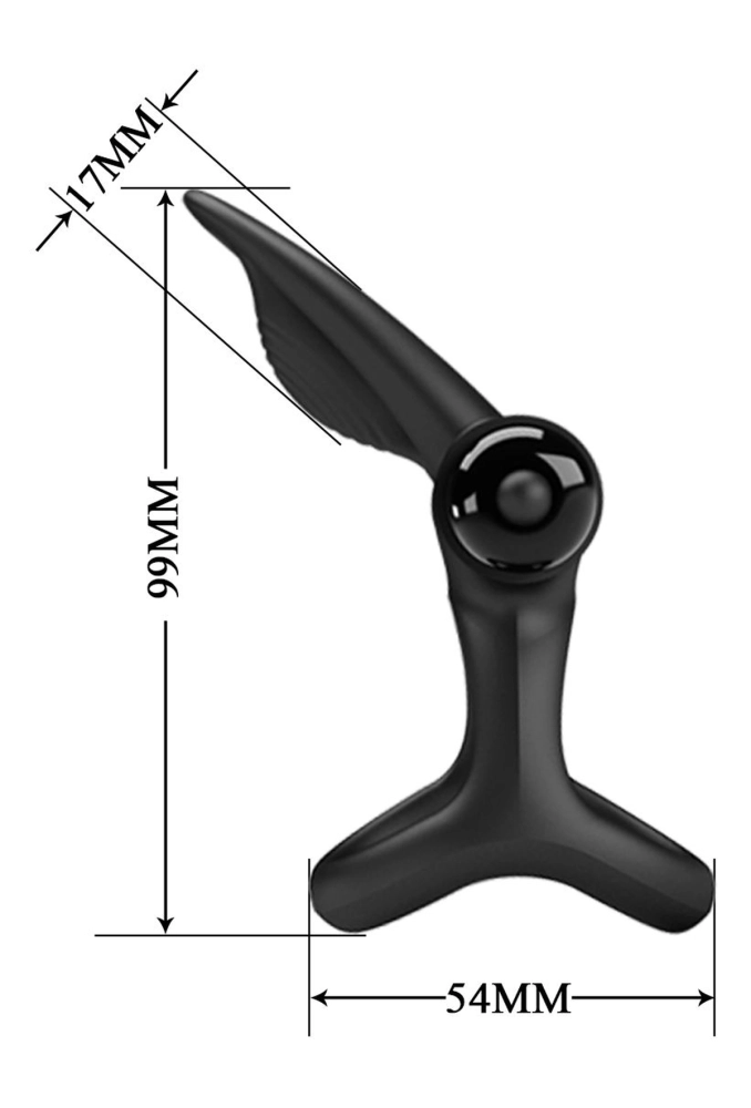 Pretty Love Vibration Cock Ring Black - czarny pierścień wibrujący na penisa 6.webp