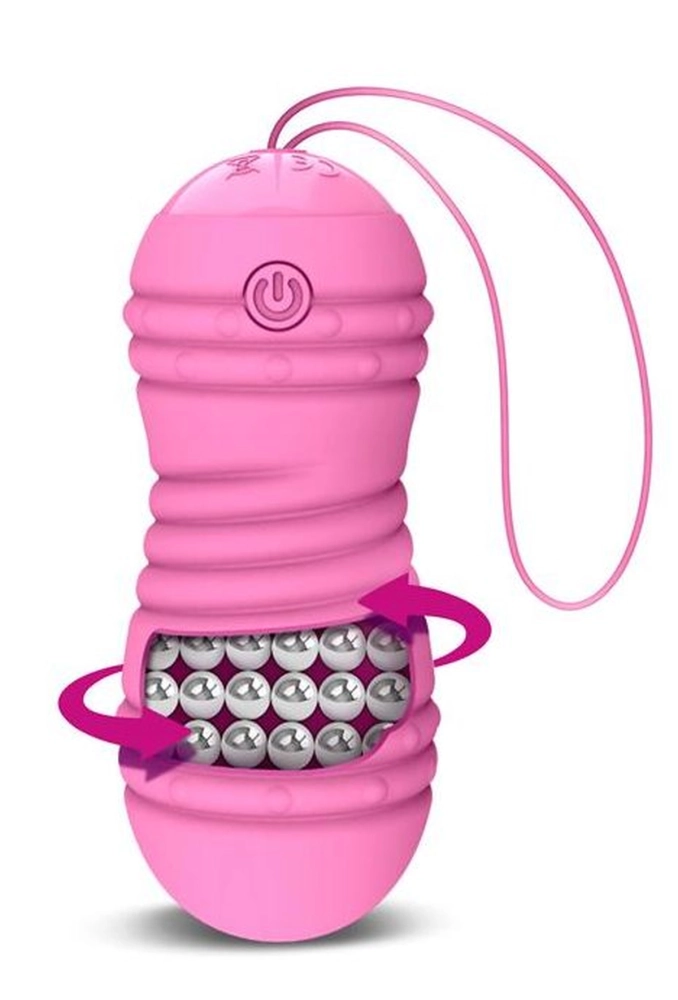Latetobed Hiibo Pink - obrotowe wibrujące jajko dopochwowe 2.webp