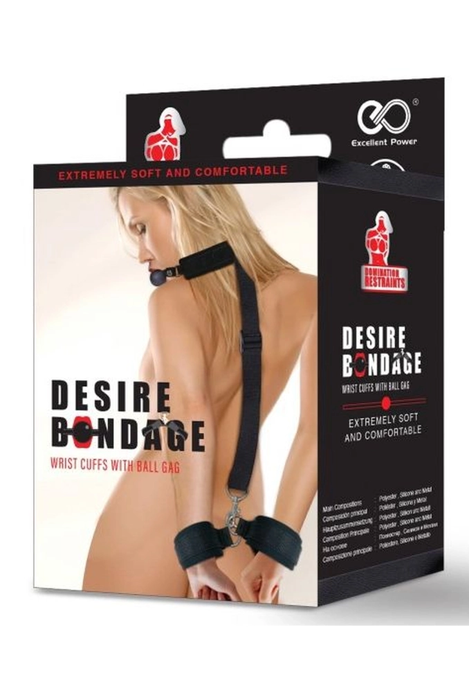 Desire Bondage - knebel do ust z kajdankami na ręce (2).webp