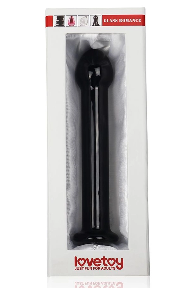 Lovetoy Glass Romance Black 7 - szklane dildo 2.webp