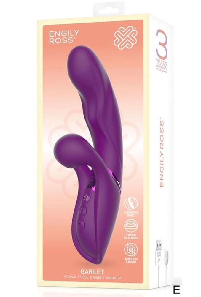 Engily Ross Garlet - wibrator ze stymulatorem łechtaczki.webp