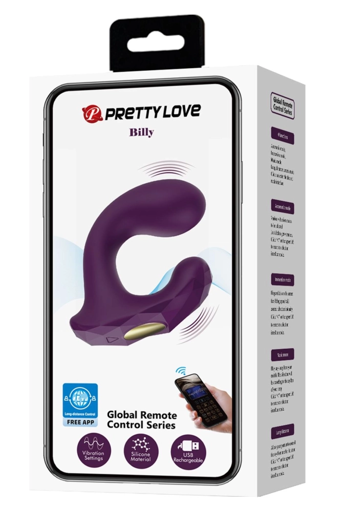 Pretty Love Billy - masażer łechtaczki i punktu G sterowany aplikacją 6.webp