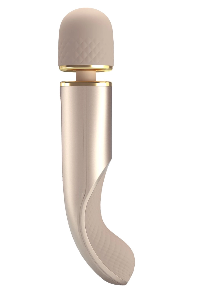 Pretty Love Interesting Massager Gold - rożdżka masażer do ciała i łechtaczki  2.webp