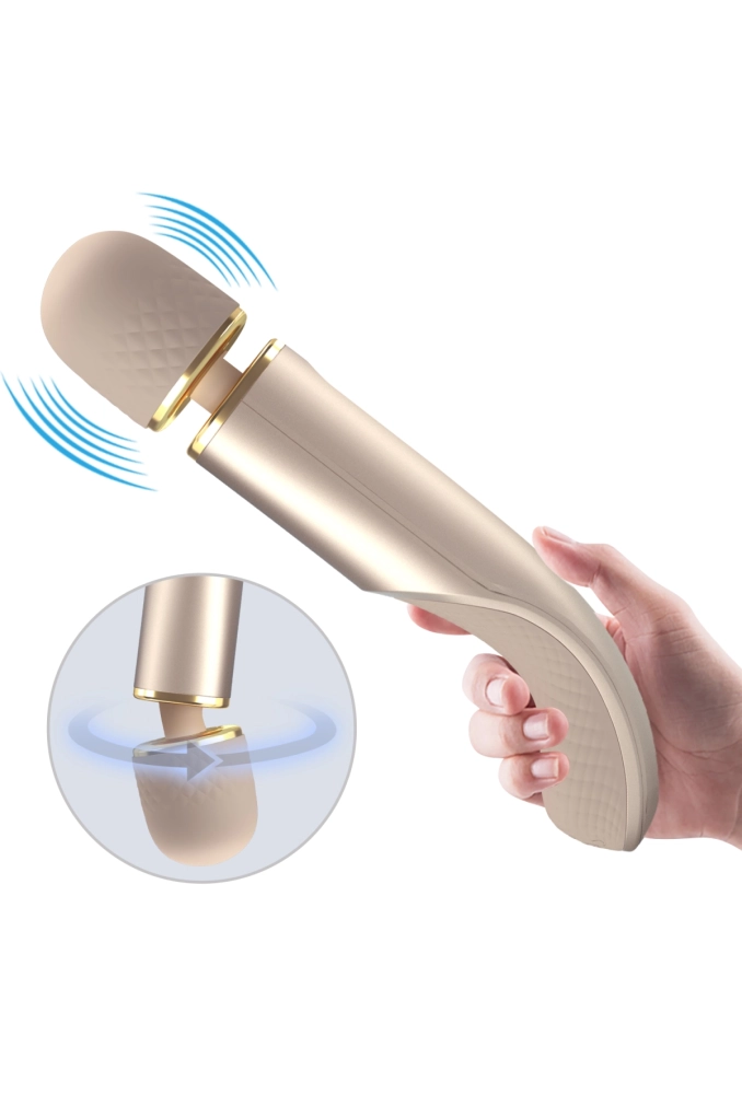 Pretty Love Interesting Massager Gold - rożdżka masażer do ciała i łechtaczki  5.webp