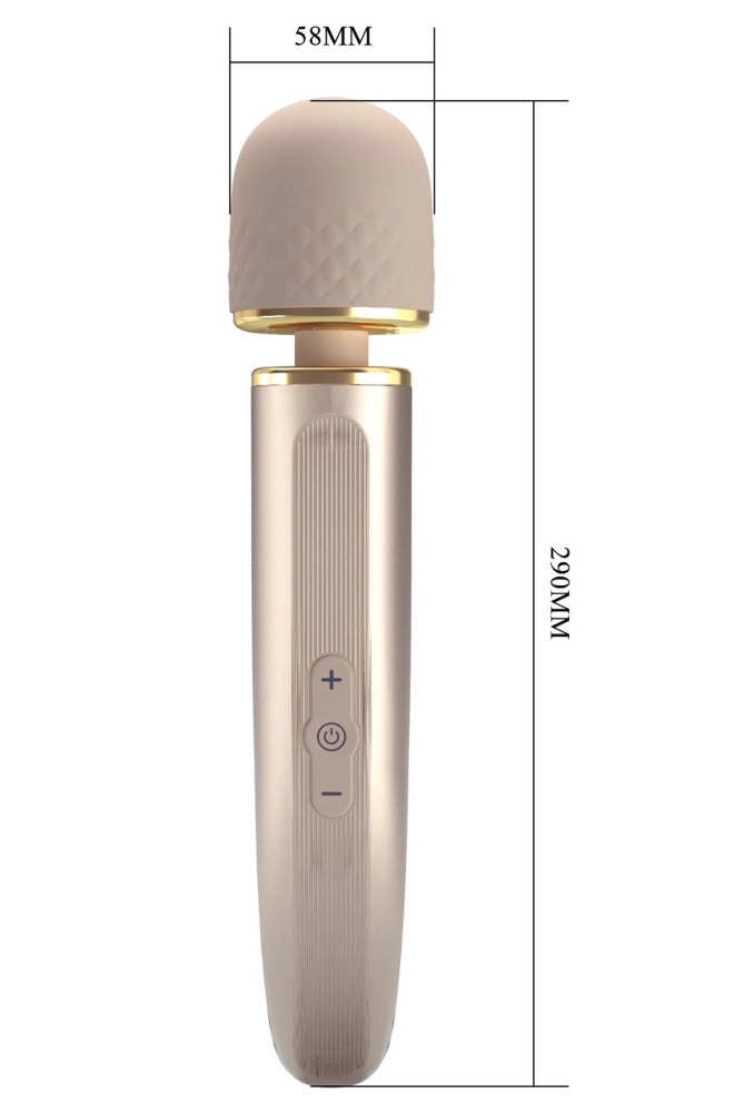 Pretty Love Interesting Massager Gold - rożdżka masażer do ciała i łechtaczki  6.webp