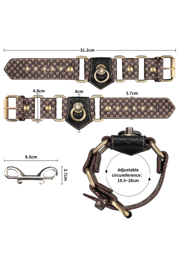 Lovetoy Rebellion Reign Handcuffs - rustykalne kajdanki na ręce 6.webp