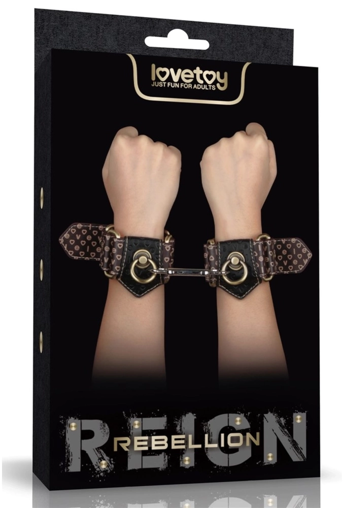 Lovetoy Rebellion Reign Handcuffs - rustykalne kajdanki na ręce.webp