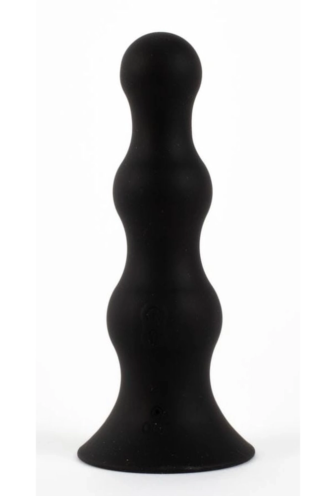 Automatic Inflatable Butt Plug Black - pompowane koralika analne z wbracją 2.webp