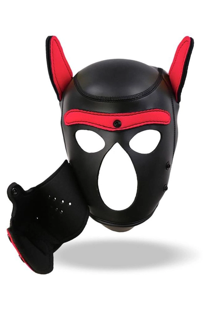Intoyou Bdsm Line Hound Dog BlackRed - maska psa 4.webp