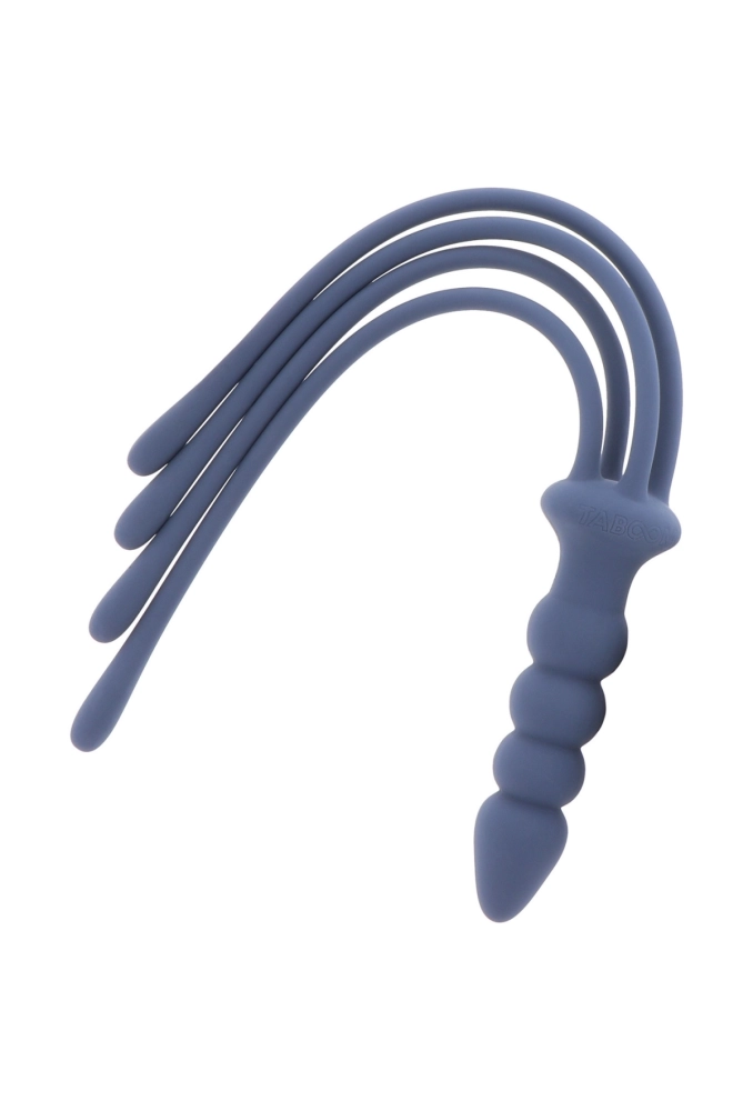 Taboom Silicone Whip Blue - korek analny z silikonowym pejczem 4.webp