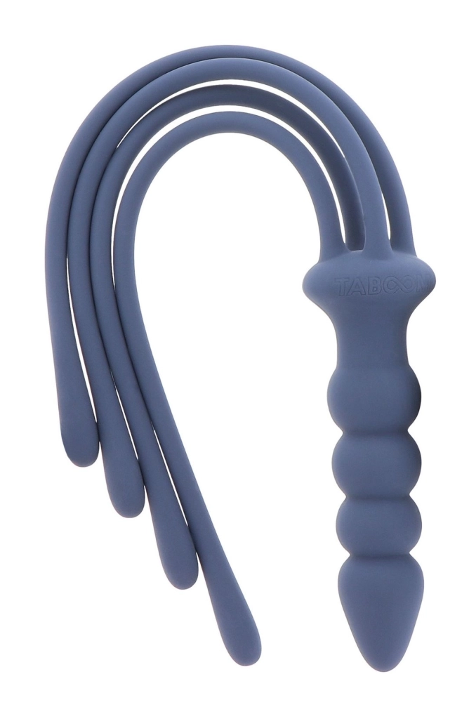 Taboom Silicone Whip Blue - korek analny z silikonowym pejczem 2.webp
