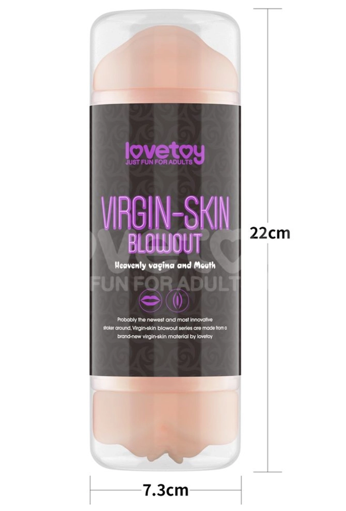 Lovetoy Male Masturbator Virgin-skin Vagina And Mounth - podwójny męski masturbator 4.webp