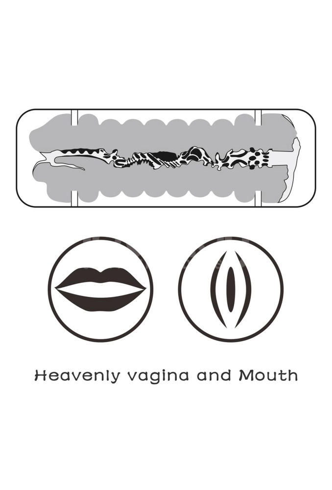 Lovetoy Male Masturbator Virgin-skin Vagina And Mounth - podwójny męski masturbator 3.webp