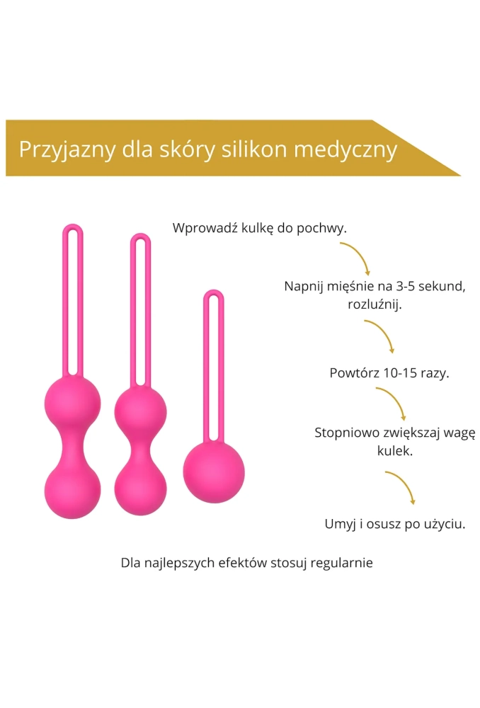 A12 Sweet Play Kegel Balls Set - zestaw kulek gejszy do ćwiczeń 5.webp