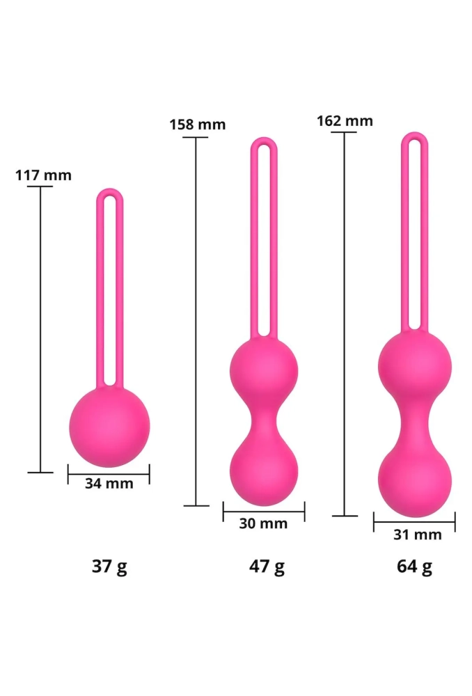 A12 Sweet Play Kegel Balls Set - zestaw kulek gejszy do ćwiczeń 6.webp